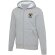 Sudadera sherpa con cremallera y capucha Natron Gris mezcla detalle 1