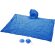 Llavero con poncho impermeable personalizado azul