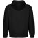 Sudadera unisex algodón orgánico Vinson Roly con capucha Negro intenso detalle 7