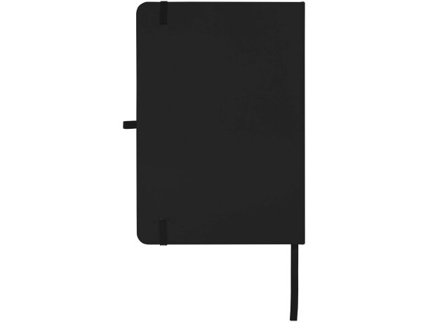 Libreta A5 Teak con tapa dura de tacto suave reciclado Negro intenso detalle 3