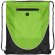 Mochila con cuerdas con lateral de rejilla personalizada verde