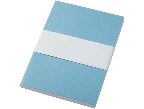 Libreta A5 Novella Austen papel reciclado certificado FSC Azul detalle 20