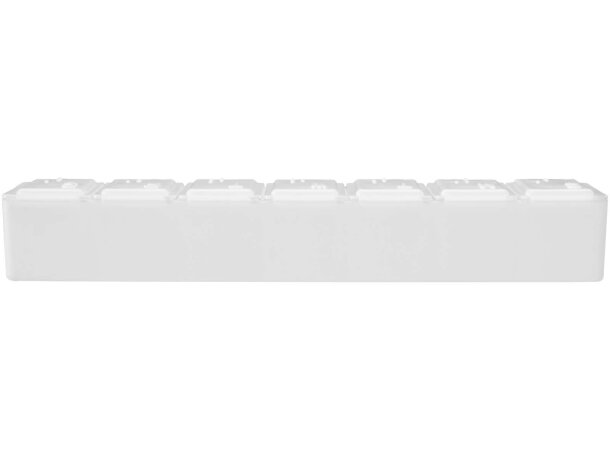 Organizador multivitamínico semanal Dose con 7 compartimentos Blanco detalle 6