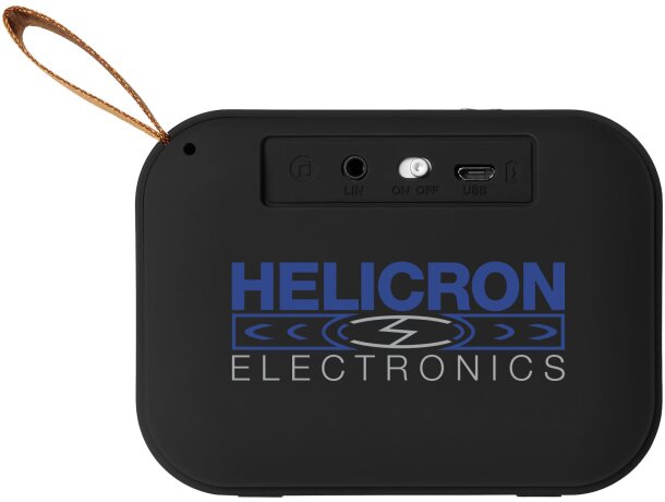 Altavoz Bluetooth Fashion con rejilla de tela tejida Gris detalle 6