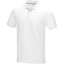 Polo orgánico GOTS de manga corta para hombre Graphite personalizada