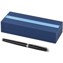 Rollerball en caja con material lacado personalizado negro intenso Rollerball en caja con material lacado personalizado negro intenso