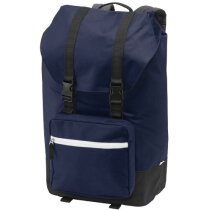 Mochila funcional con solapa para portátil personalizada azul marino Mochila funcional con solapa para portátil personalizada azul marino