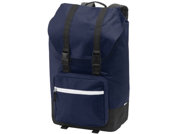 Mochila funcional con solapa para portátil azul marino Mochila funcional con solapa para portátil azul marino