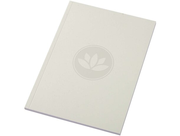 Libreta A5 Novella Austen tapa blanda papel reciclado Blanco marfil detalle 1