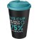 Vaso de plástico con cierre clip y tapa de rosca pp reciclado 350ml Azul aqua/negro intenso detalle 14