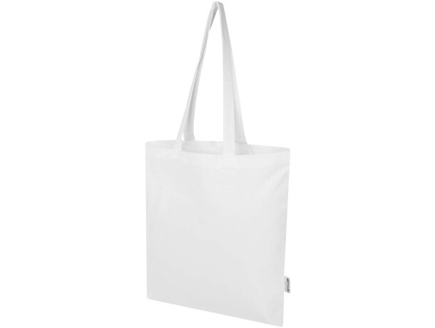 Bolsa tote 7L algodón reciclado certificado GRS Peru Blend Azul real detalle 26