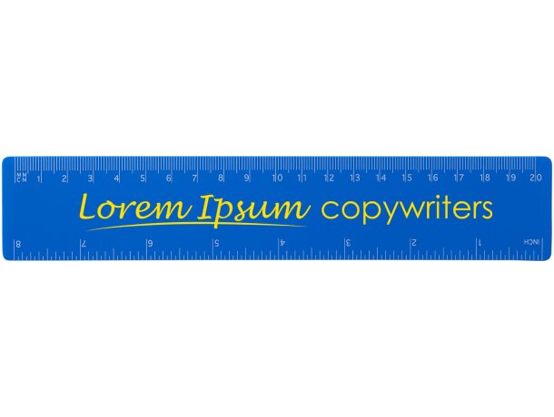 Regla de plástico flexible Rothko 20 cm doble escala Azul detalle 28