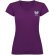Camiseta cuello pico mujer Roly Victoria algodón 155 g/m² Morado detalle 31