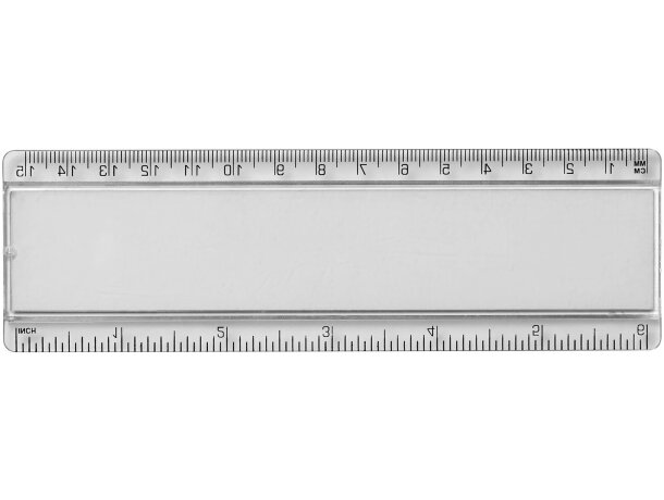 Regla plástico 15 cm inserto papel Ellison con certificación FSC Transparente claro detalle 4