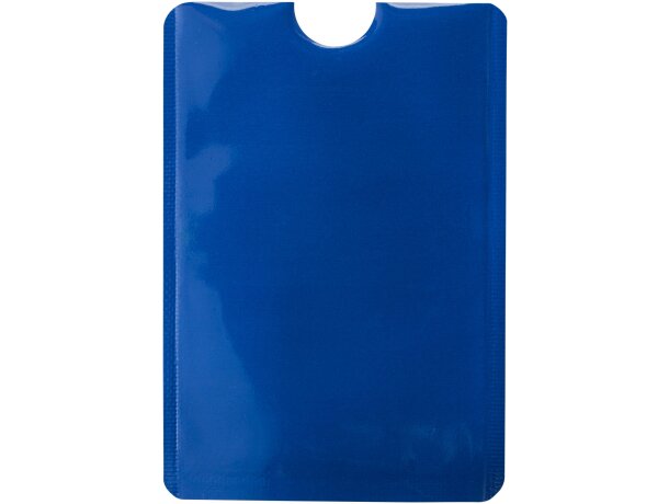 Portatarjetas para smartphone con protección RFID Exeter Azul real detalle 2