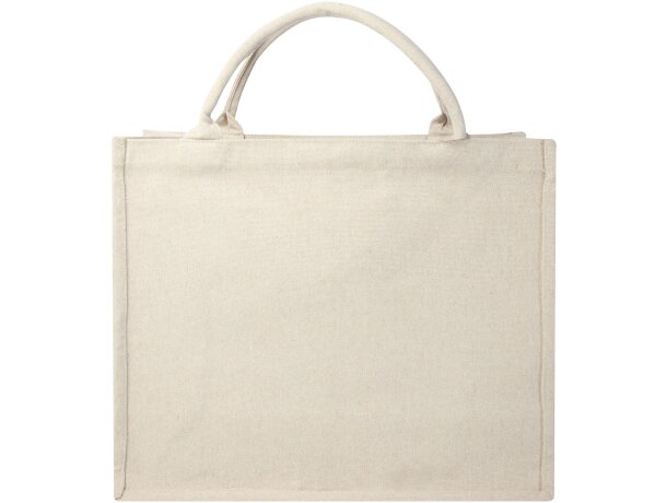 Bolsa tote cuadrada Page algodón y poliéster reciclado 500g detalle 23