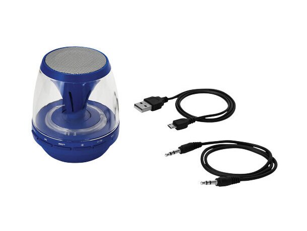 Altavoz con luces de colores personalizado azul medio Altavoz con luces de colores personalizado azul medio