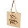Bolsa tote Juta de yute laminado 300 g/m² con asas de algodón Natural/blanco detalle 1