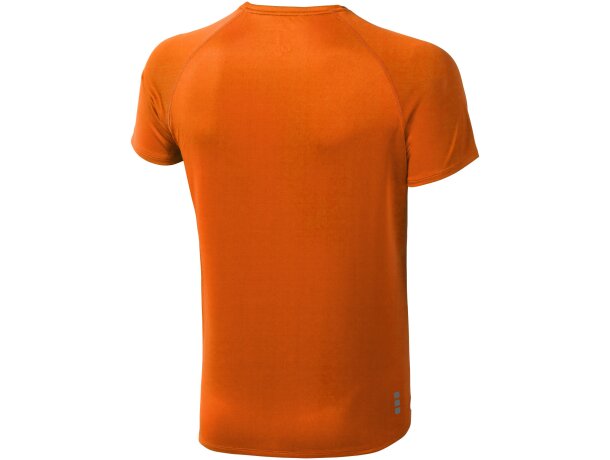 Camiseta de manga corta unisex niagara de Elevate 135 gr Naranja detalle 15