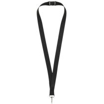 Lanyard con cierre de seguridad negro intenso barato