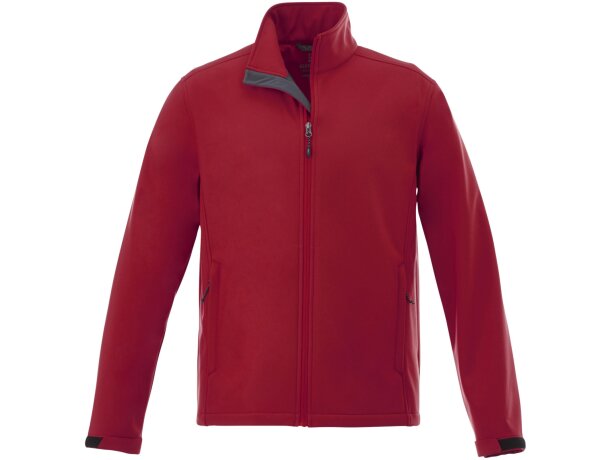 Chaqueta softshell Maxson hombre impermeable transpirable Rojo detalle 2