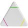 Subrayador con forma de triángulo y tres colores Blanco detalle 1