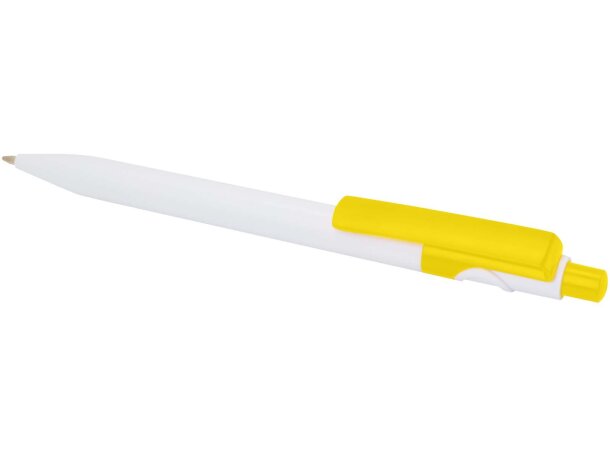 Bolígrafo Unica en plástico ABS reciclado con tinta líquida Amarillo detalle 21