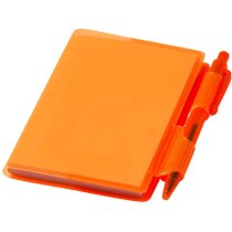 Cuaderno con bolígrafo mini barato naranja transparente Cuaderno con bolígrafo mini barato naranja transparente