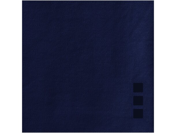 Polo de manga corta tejido mixto unisex Azul marino detalle 12