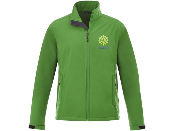 Chaqueta softshell Maxson hombre impermeable transpirable Verde helecho detalle 21