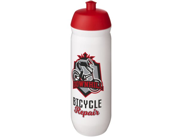 Bidón deportivo HydroFlex estrujable 750ml con tapa abatible Rojo/blanco detalle 13