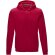 Sudadera con capucha y cremallera Ruby para hombre sostenible Rojo detalle 7