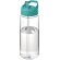Bidón deportivo con tapa con boquilla de 600 ml H2O Active® Octave Tritan™ transparente claro/azul aqua