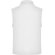 Chaleco forro polar unisex Bellagio Roly con cremallera y bolsillos Blanco detalle 2