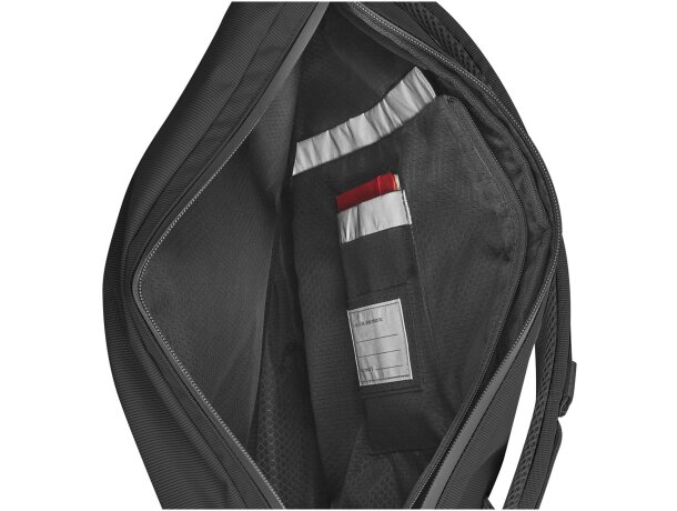 Mochila enrollable Moleskine Metro en poliamida Rilsan Negro intenso detalle 6