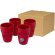 Set de regalo de 4 vasos apilables de 280 ml Staki Rojo detalle 12