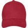 Gorra de 6 paneles Davis Rojo detalle 7