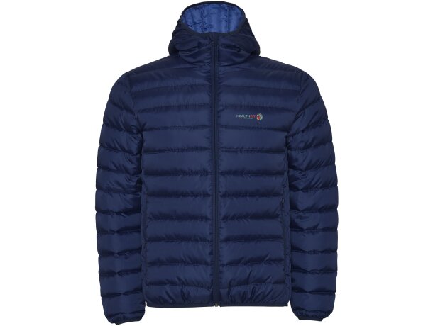 Chaqueta aislamiento hombre Norway Roly con capucha Azul marino detalle 4