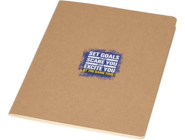 Libreta kraft A5 Slyk con papel certificado FSC Natural detalle 1