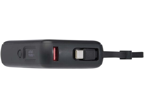 Batería externa Acrux 10000 mAh con cables integrados Negro intenso detalle 14