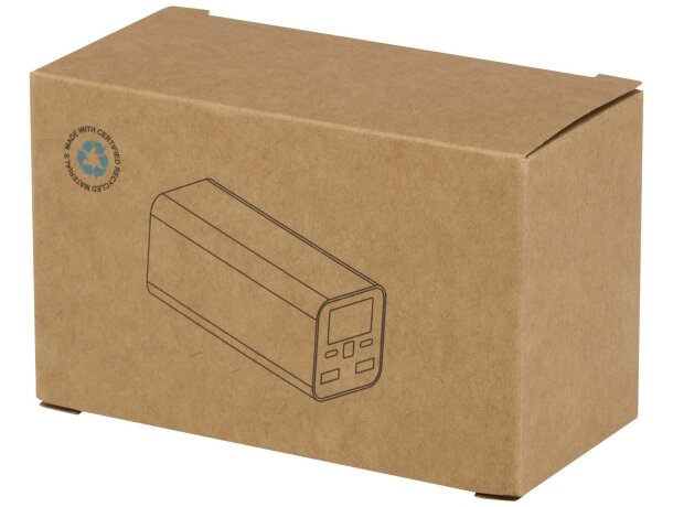 Batería externa aluminio reciclado Acamar 20000 mAh con USB-C Negro intenso detalle 4