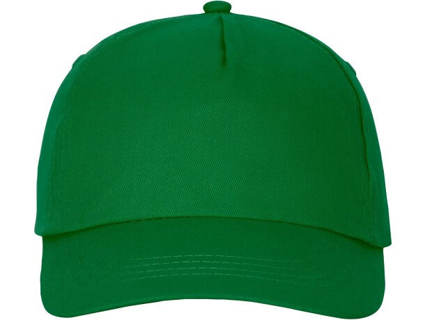 Gorra promocional de 5 paneles con impresión personalizada Verde helecho detalle 57