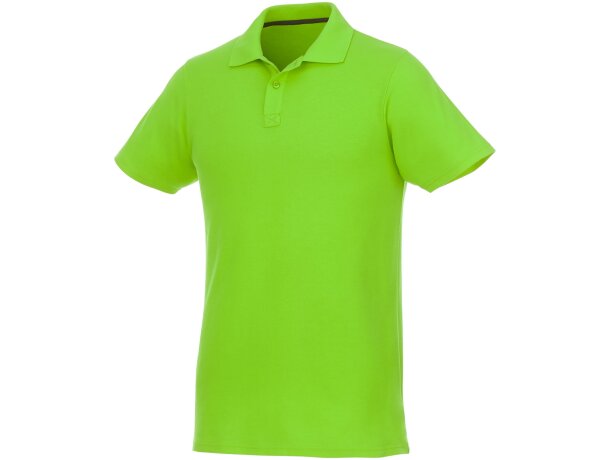 Polo de manga corta para hombre Helios Verde manzana detalle 37