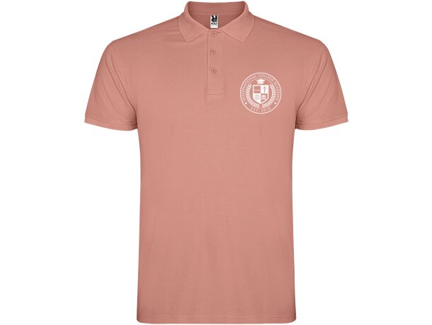 Polo manga corta hombre Star Roly 100% algodón piqué 200 g/m² detalle 57