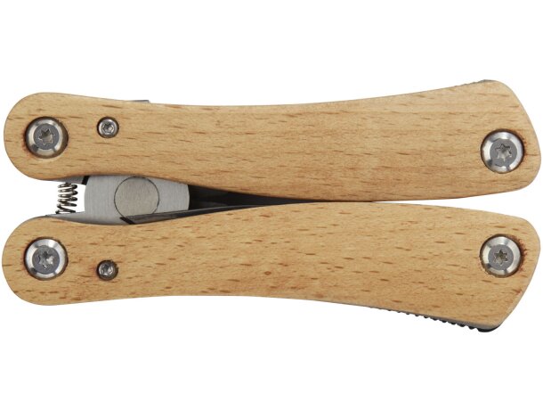 Multiherramienta Anderson grande de 12 funciones con mango de madera Natural detalle 2