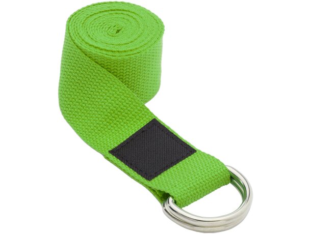 Correa yoga Virabha RPET reciclado con funda sostenible Verde detalle 3