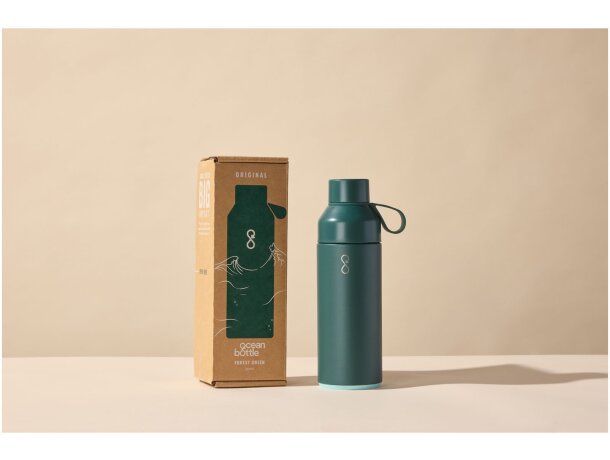 Botella térmica Ocean Bottle 500ml con aislamiento al vacío Verde bosque detalle 13