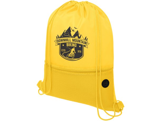 Mochila de cuerdas para empresa poliéster Oriole Amarillo detalle 26