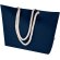 Bolsa tote de playa algodón reciclado certificado GRS Florida Azul marino detalle 16