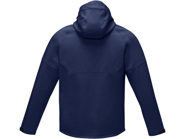 Chaqueta softshell reciclada hombre Coltan certificada GRS Azul marino detalle 7